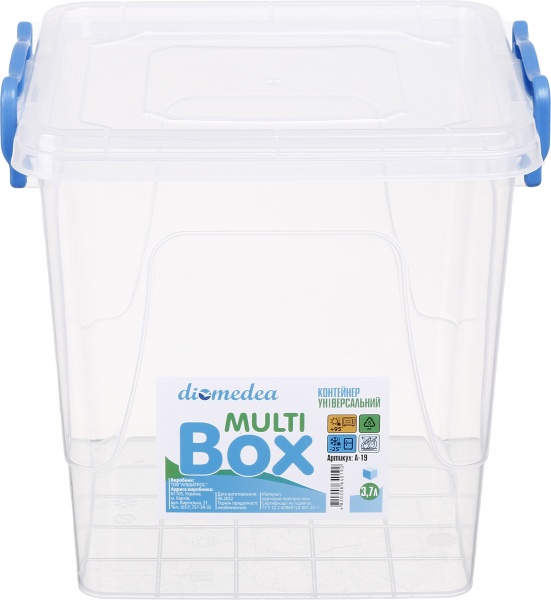 Контейнер для харчових продуктів з кришкою №19 3,7 л DIOMEDEA