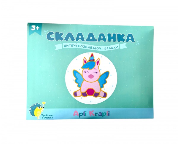 Пазл-мозаїка Apli Krapli Складанка Єдиноріг СК-02