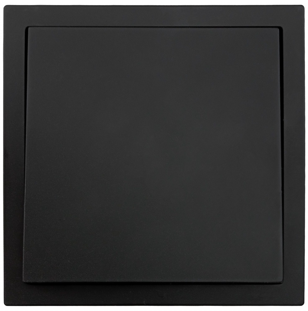 Механизм выключателя одноклавишный HausMark Juna без подсветки черный матовый 7041-1788U2-100QC