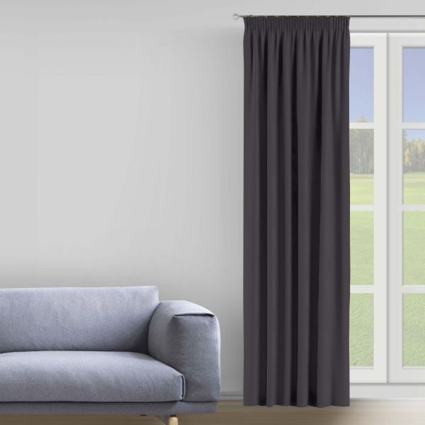 Штора Moda 200х285 см темно-сірий Decora textile