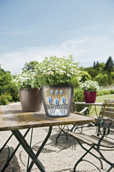 Вазон пластиковый Lechuza Classico Color 18 круглый 2,5 л белый (13261) 