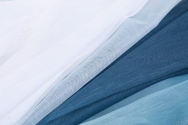 Тканина тюлева Карнавал сітка 295 см синій 