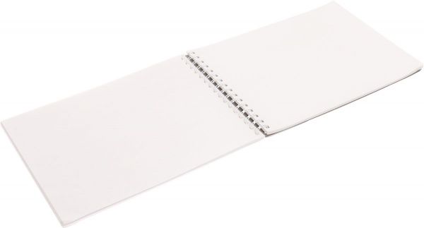 Книга для записей белая Перья минималистичные, 80 стр.