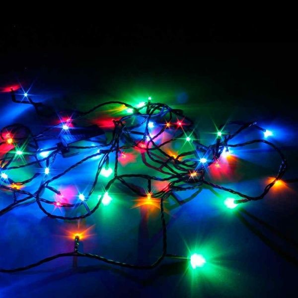 Декоративная гирлянда Джаз Лайт LD120-GM-BO встроенный светодиод (LED) 120 ламп 12 м