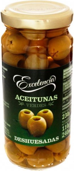 Оливки зеленые 240мл ТМ Exelencia