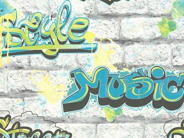 Шпалери паперові Слов'янські шпалери Gracia Графіті 7169-03 0,53x10,05 м 