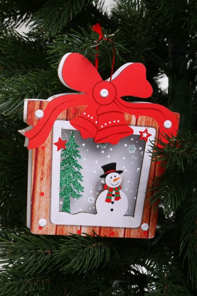 Декоративна підвіска Подарунок 17x18 см різнокольоровий NY21040