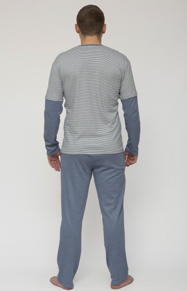 Пижама мужская Roksana №1293/46002 р. 3XL синий 