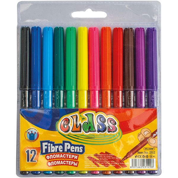 Набор фломастеров 12 шт. 2312 CLASS