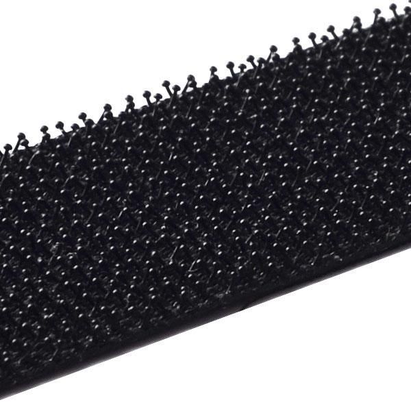 Стрічка-застібка самоклейка HPX ZIP FIX грибок 20 мм чорна