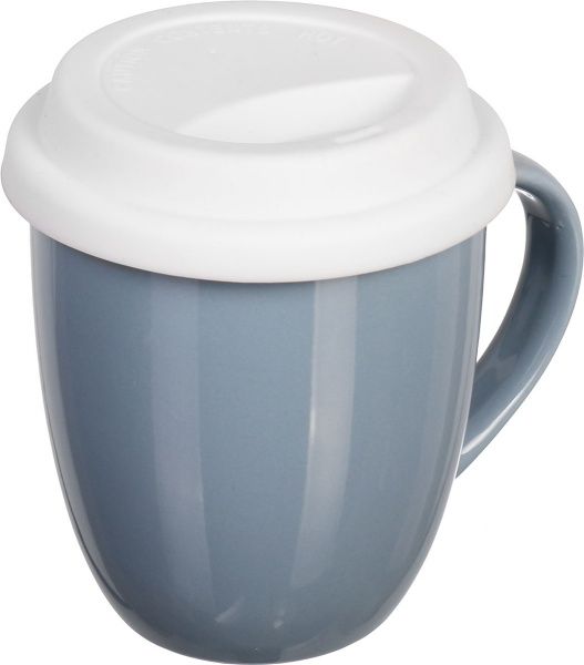 Чашка з кришкою Snug Gray 370 мл Fiora