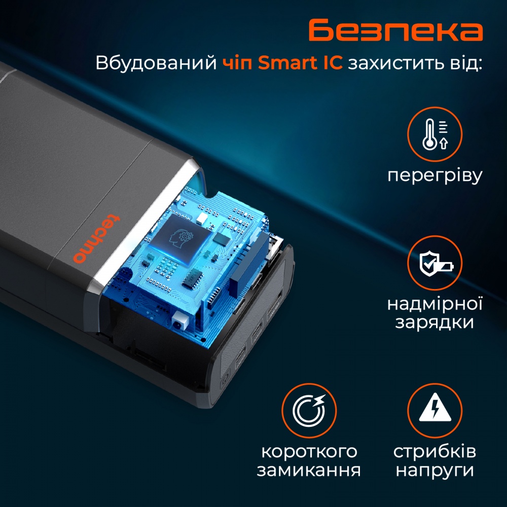 Повербанк Techno PDC130 38000 mAh black (PDC130)