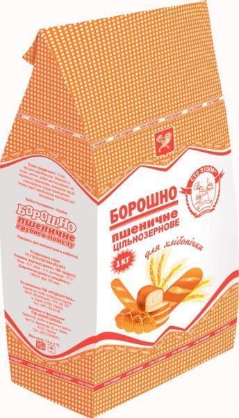 Мука цельнозерновая 1 кг Сто пудов 