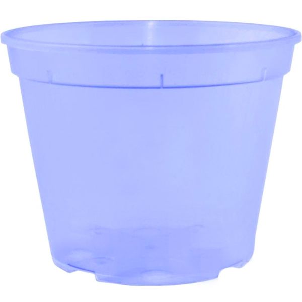Горшок дренажный Алеана круглый 1,06л фиолетовый прозрачный (114071) 