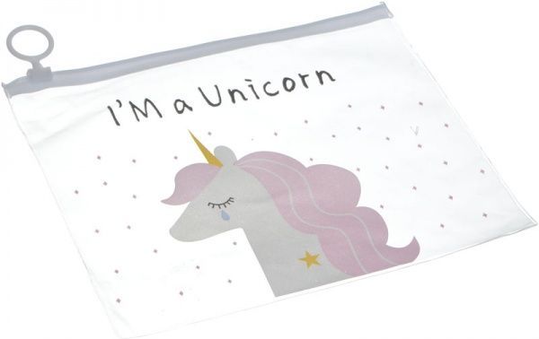 Папка на блискавці А5 Єдиноріг плаче