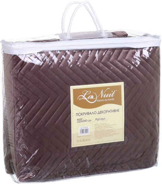 Покрывало Plait 220x240 см La Nuit тауп 