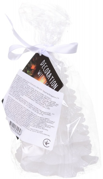 Свеча электрическая в форме елки белая 9х9912 см ACC674310 