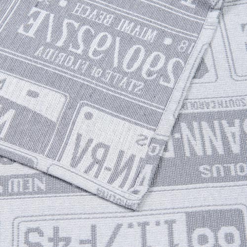 Покривало Номерні знаки 145x210 см Текстиль-Контакт сірий 