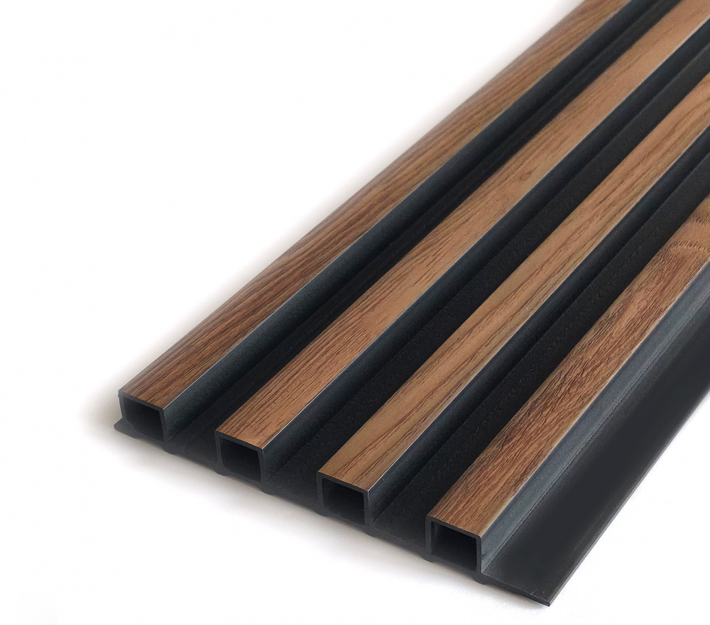 Реечная панель Brilliant® ПВХ ТД Дуб тасманський з чорним SWU15