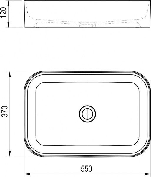 Умывальник Ravak Ceramic 550 R Slim White