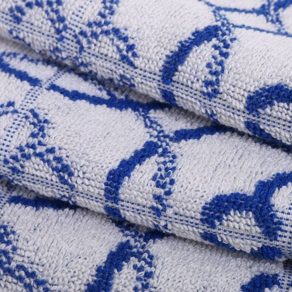 Рушник кухонний Bhali 50x50 см Lasa білий із синім 