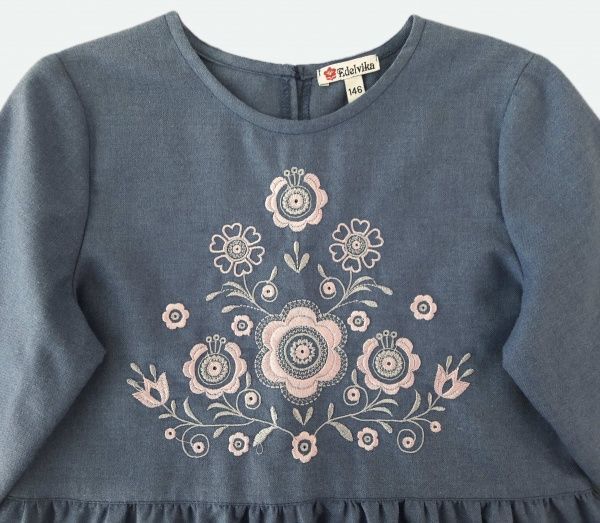 Вышиванка детская Эдельвика 238-20/00 р.128 синий 