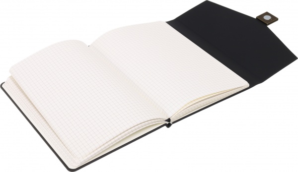 Книга для нотаток Ділова з металевою застібкою А5 чорний