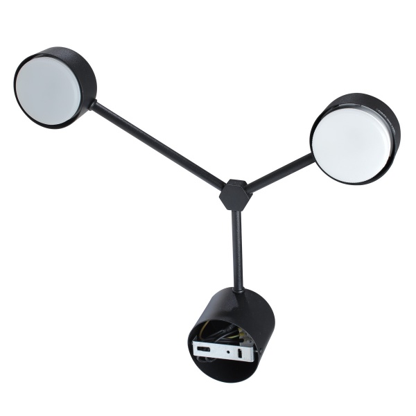 Бра Светкомплект Atom 2 2xGX53 чорний 