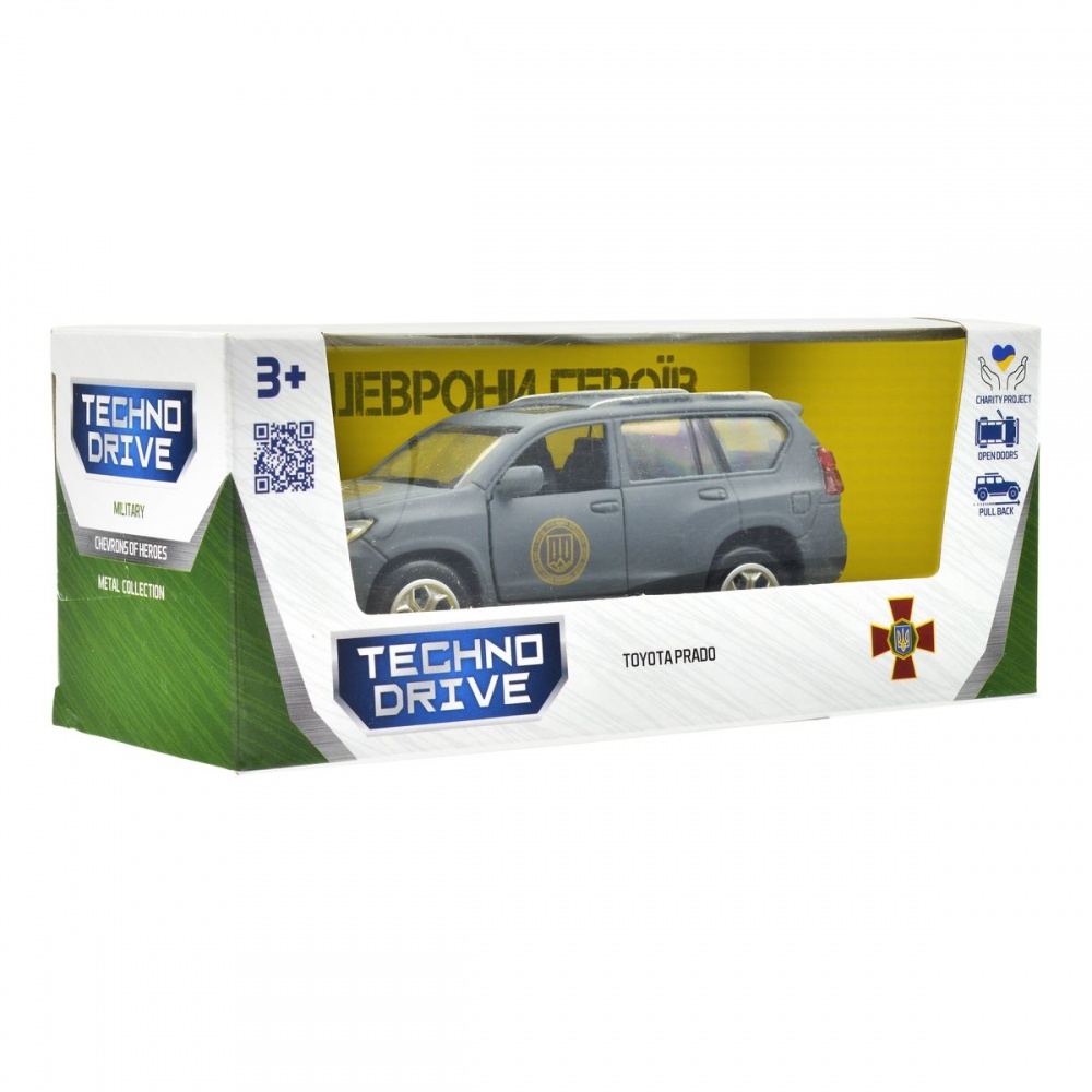 Автомодель TechnoDrive 1:32 серии Шевроны Героев Toyota Prado Кара-Даг KM6189