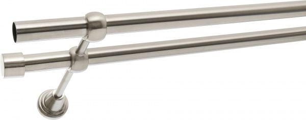 Карниз Gardinia Ally подвійний набірний d19/19 мм 160 см сталь 