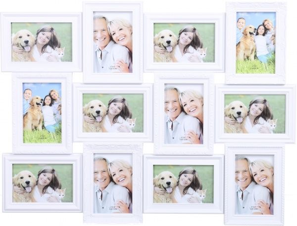 Рамка для фото Koopman коллаж 52х68х2.4 см 10x15 см белый 