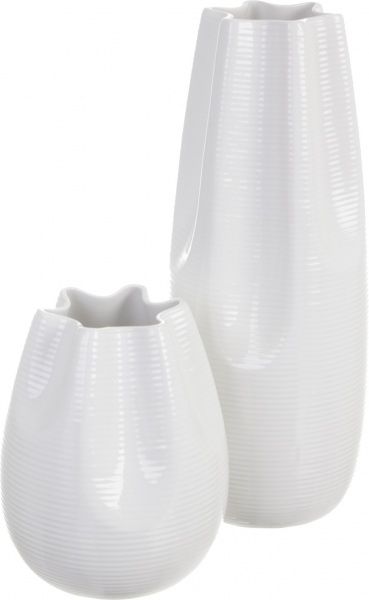 Ваза керамічна Iceberg 16.5х40 см сіра