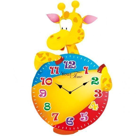 Часы настенные Жираф детские МДФ 05-203