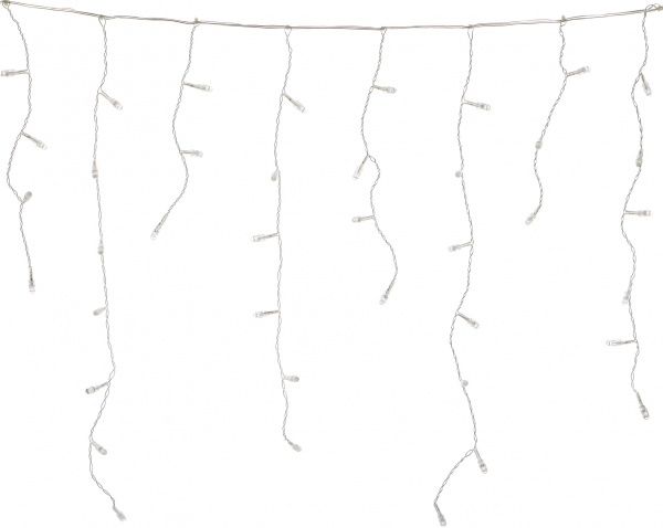 Электрогирлянда Сосульки желтые встроенный светодиод (LED) 100 ламп 2 м