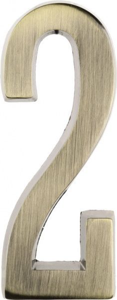 Цифра алюминий античная бронза 97 мм Larvij LN1-AL100-AB #2