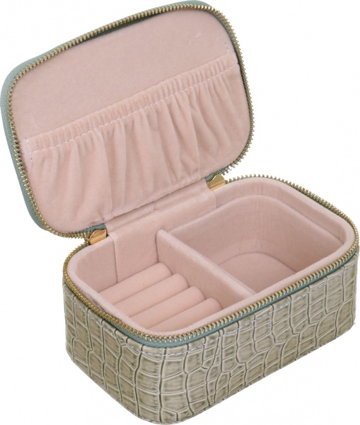 Шкатулка для украшений Royal weave 13х8х5,5 см зеленая