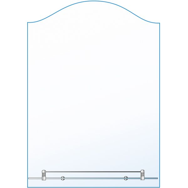 Дзеркало МТ ЗОПР №Е30 63.2х44.7x0.4 см з полицею