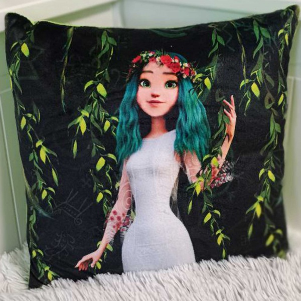 М'яка іграшка Копиця Подушка Мавка 2 11 см [1271] Olive Green 00279-59