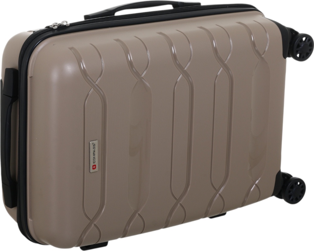 Чемодан Compass №XY007 S 36 л капучино 49x35x21 см
