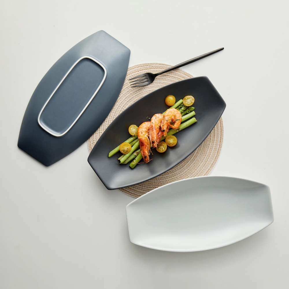 Блюдо Krauff Hattu Gray 16х31 см 24-320-051