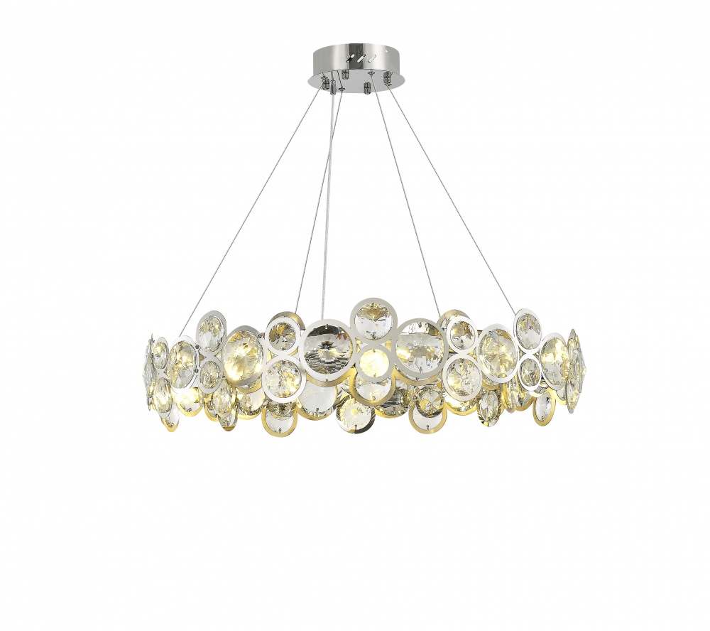 Люстра потолочная Sensio Annelle 10xE14 золото/хром PA-8040-800