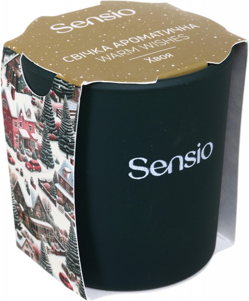 Свічка ароматична Sensio в склі Warm Wishes, зелена, ТМ Sensio