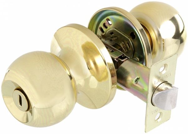 Кнобсет Latuna Куля WC полірована латунь