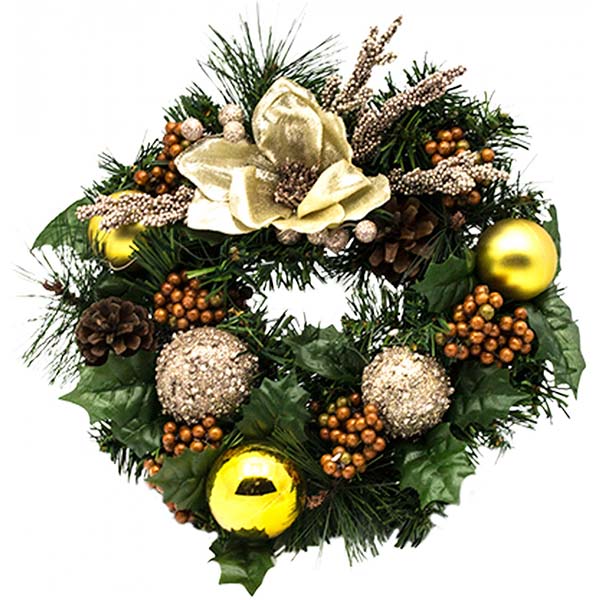 Вінок різдвяний JM6101-CH 28 см