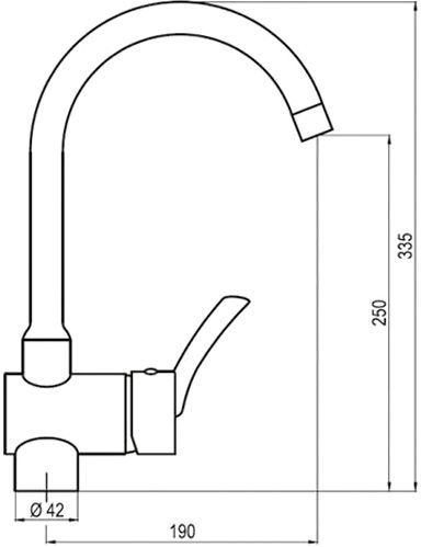 Смеситель для кухни Deante Kostel BFK 062M