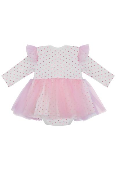 Боди детское Sasha р.74 молочный/розовый 4566 