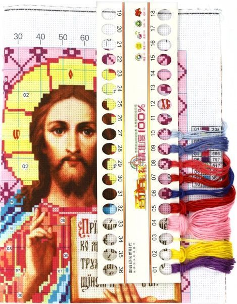 Набір для вишивання Ісус  310x360 мм Діамантові ручки