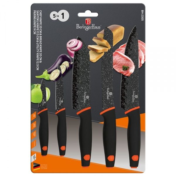 Набор ножей Granit Diamond Line 5 предметов BH 2305 Berlinger