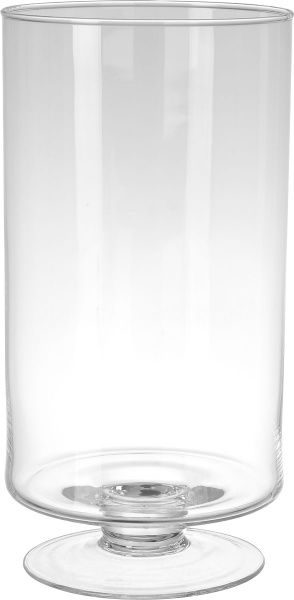 Ваза стеклянная прозора цилиндр 15х30 см