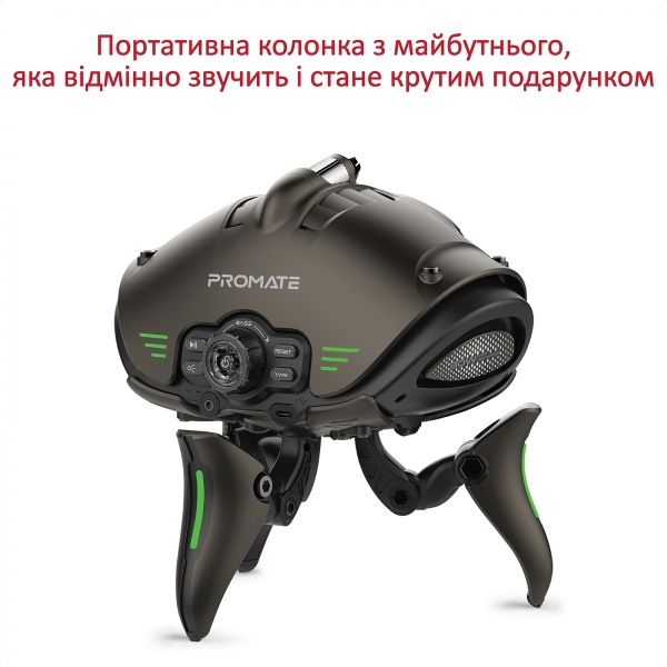 Портативна колонка Promate Invader 30 Вт 2.0 grey 